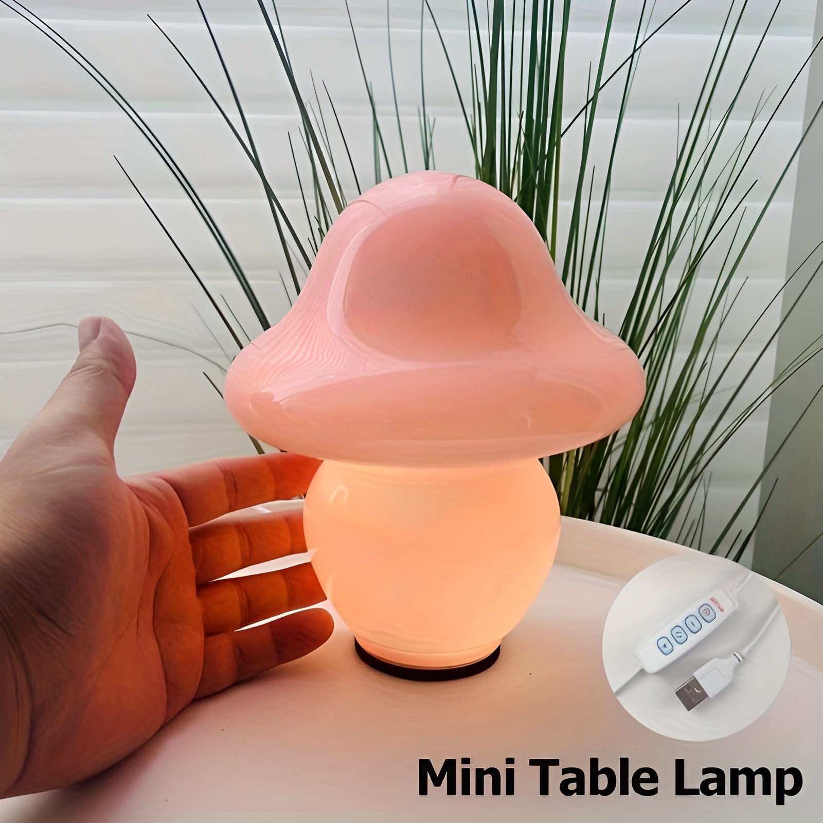 MushroomDream Lamp – Enchanting Glass Lighting with Mushroom Motif