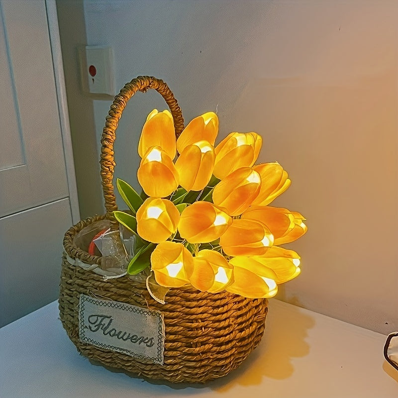LumiBloom – 10x Tulip LED Table Lamps Bouquet