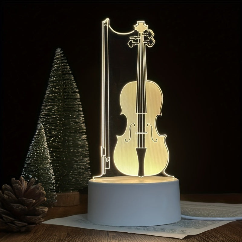 MelodyGlow Lamp - 3D Cello LED Table Lamp