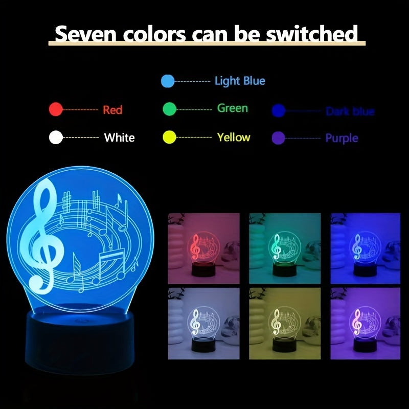 MusicGlow Lamp - Modern Acrylic Table Lamp with USB