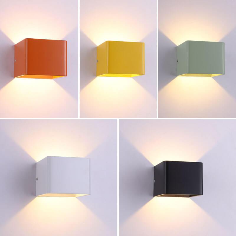 LuminSquare - Square Mini Wall Lamp in Aluminum