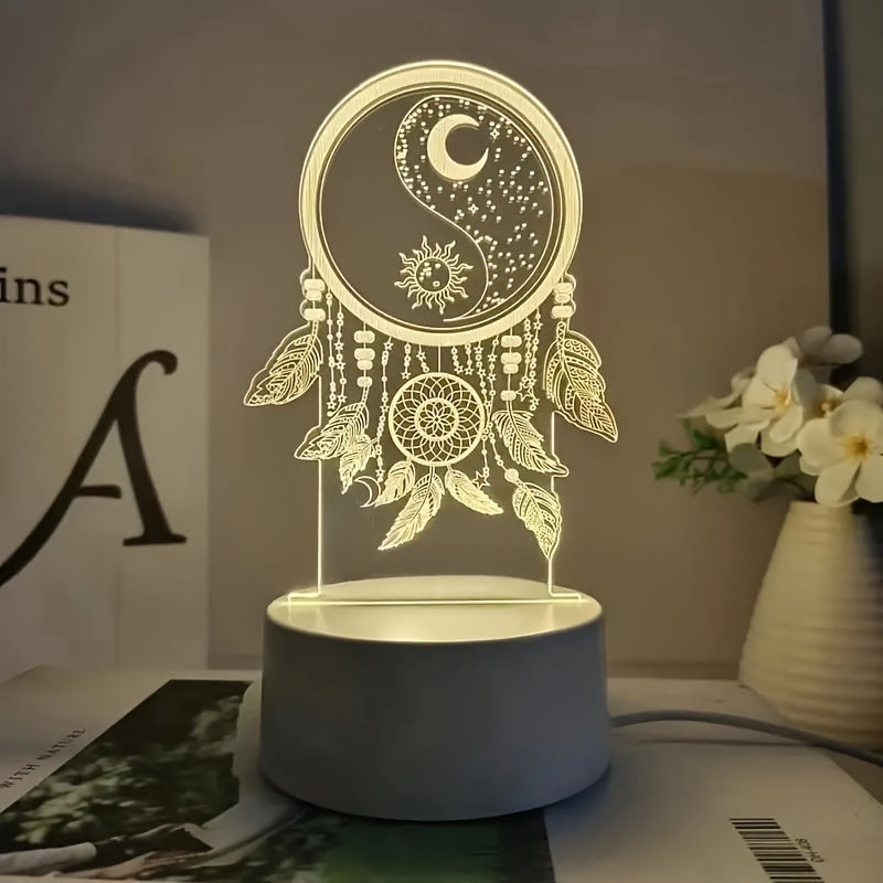 Dream Catcher Glow – 3D LED-Night Light with USB
