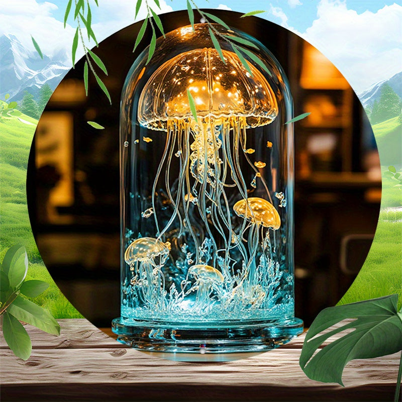 CrystalJelly – Artistic Glass Crab Lamp
