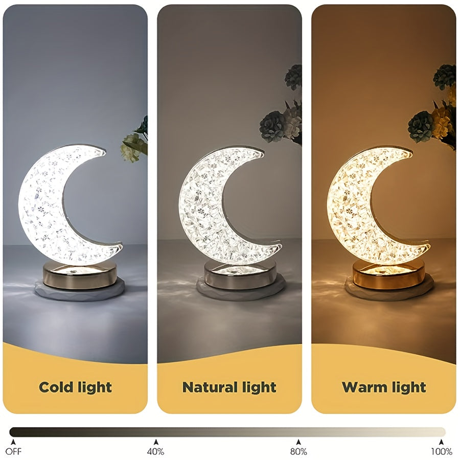 CrystalGlow Lamp - Dimmable Table Lamp with Touch