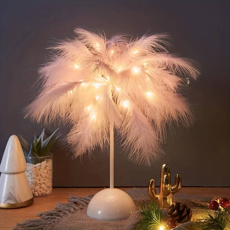 Featherlight - Wireless Desk Lamp with Feathers