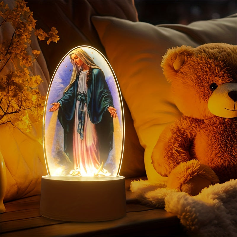 SacredGlow – LED Night Light Virgin Mary with USB