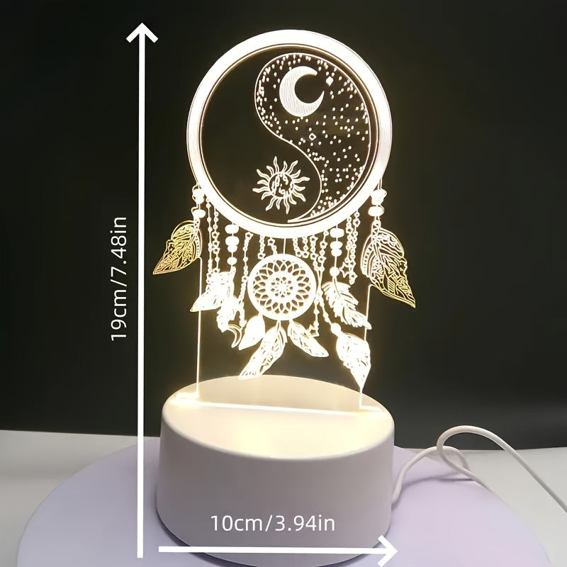 Dream Catcher Glow – 3D LED-Night Light with USB