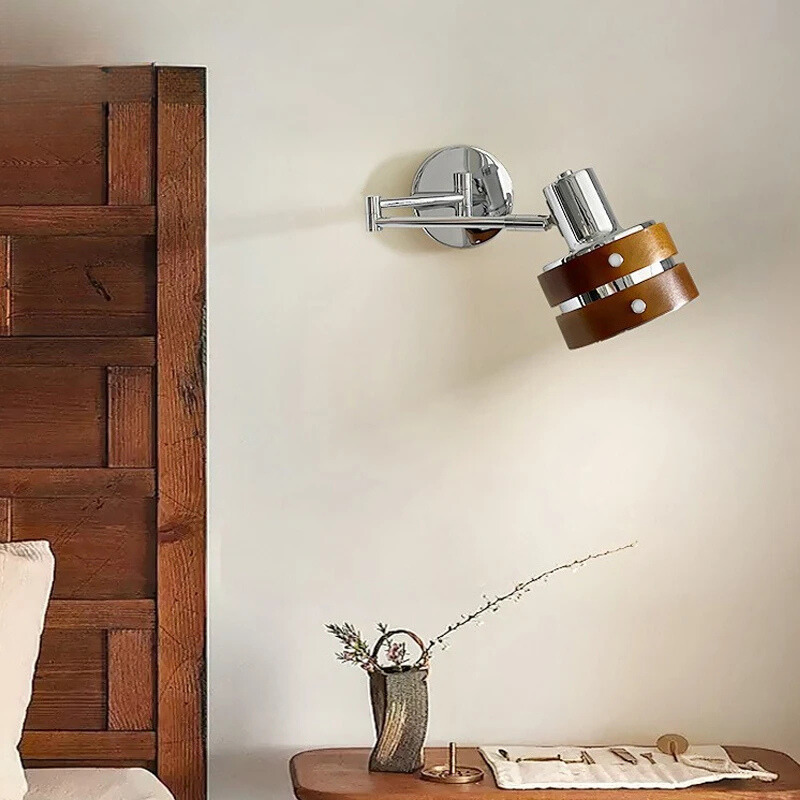 Telescopic Lamp – Adjustable Retro Bedside Lamp with Reading Function