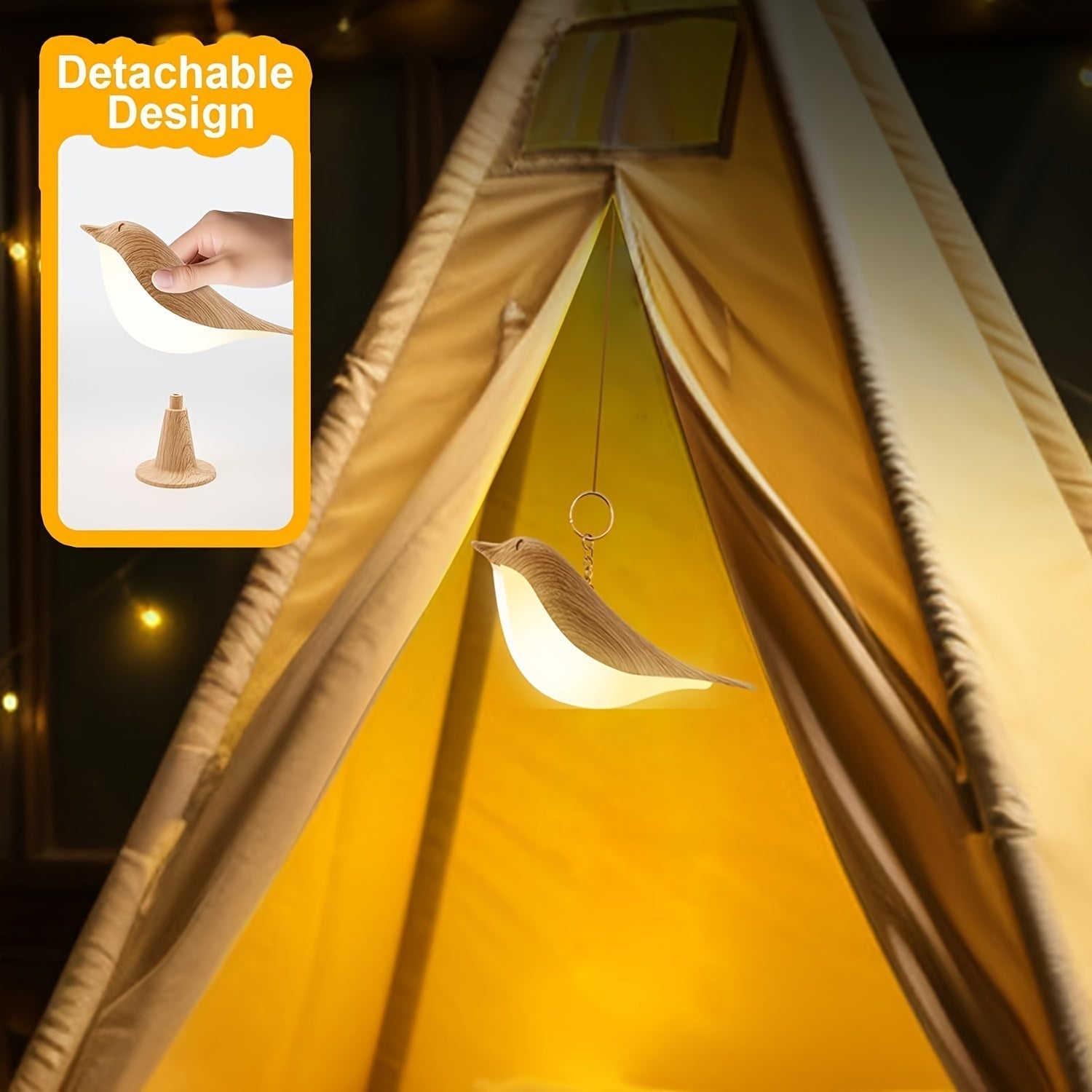 BrightNest - USB LED bird table lamp with touch