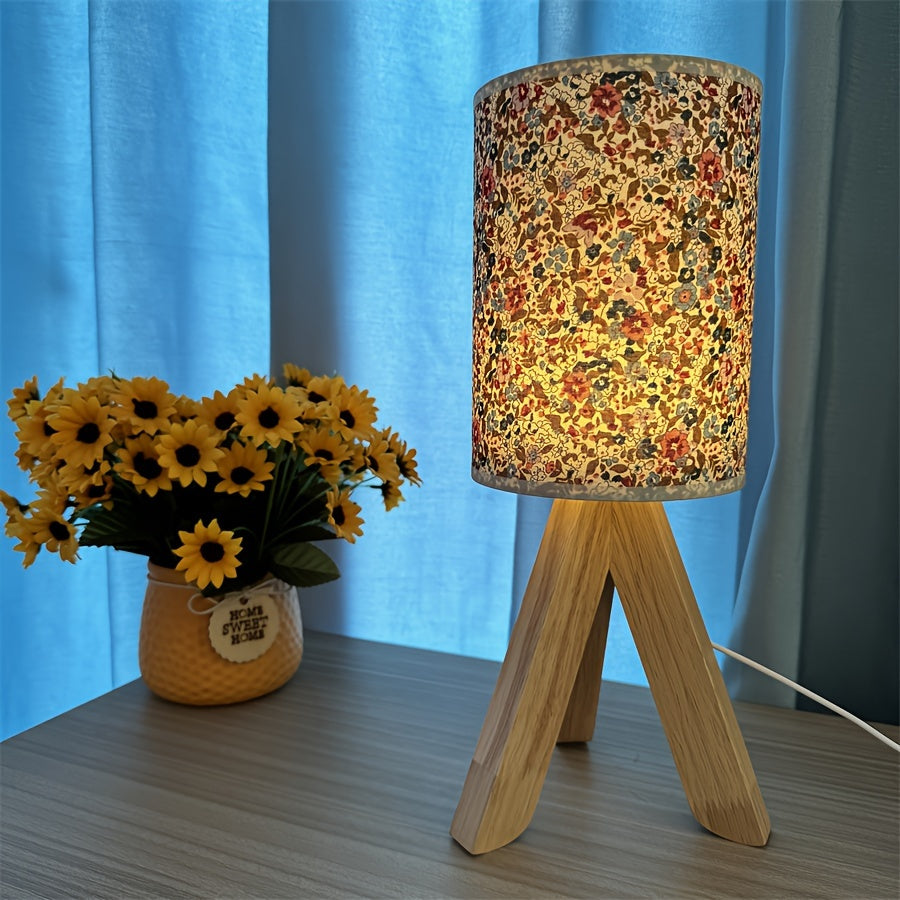 Wooden Light Table Lamp - Minimalist Wooden Lamp with USB