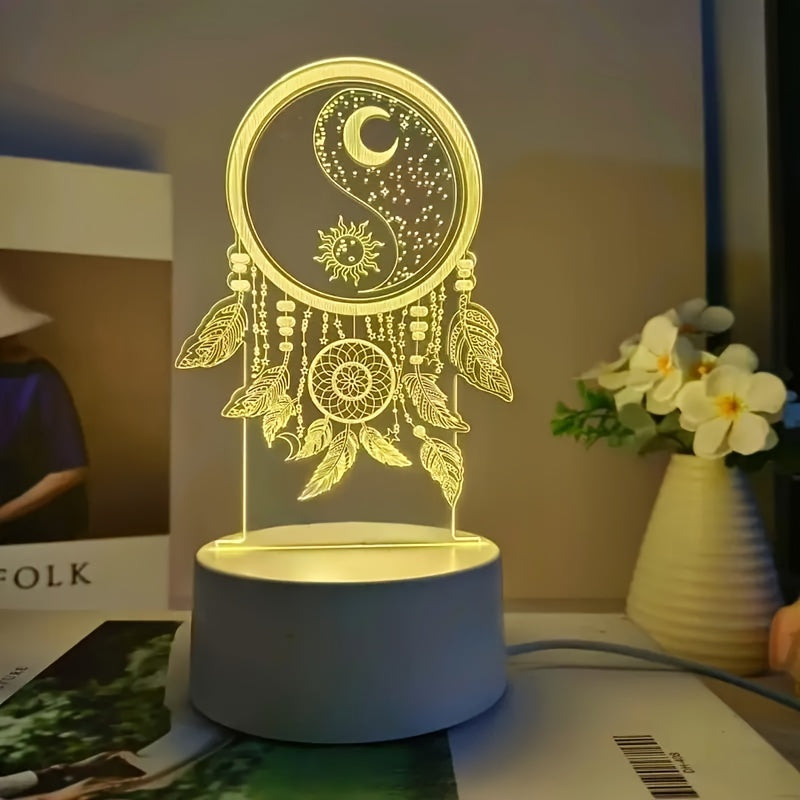 Dream Catcher Glow – 3D LED-Night Light with USB