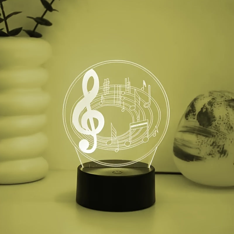 MusicGlow Lamp - Modern Acrylic Table Lamp with USB