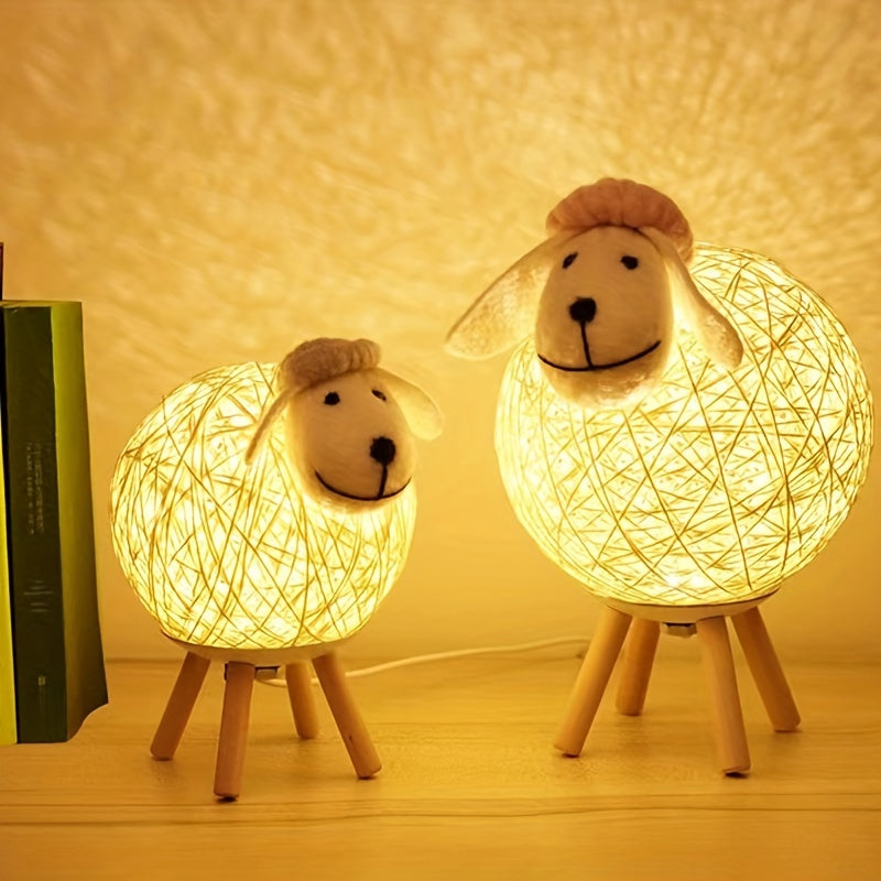 SheepGlow Lamp - Dimmable USB Night Light in Sheep Shape