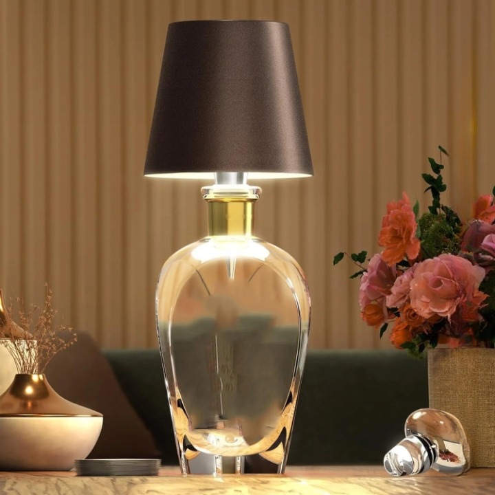 Elegant lighting bottle with touch control and USB charging
