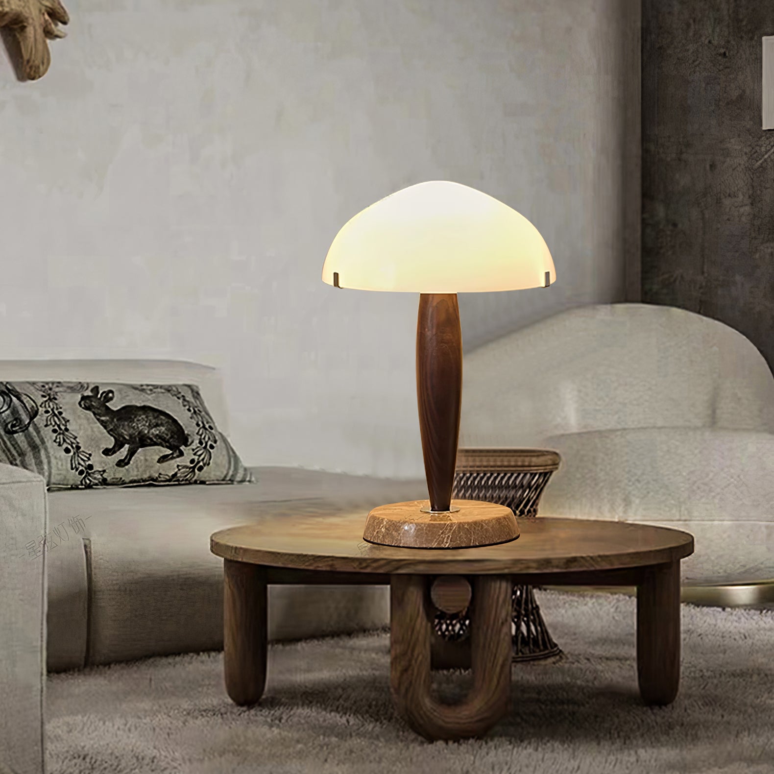 HeritageGlow Board - Tidös table lamp with Lyxiga material