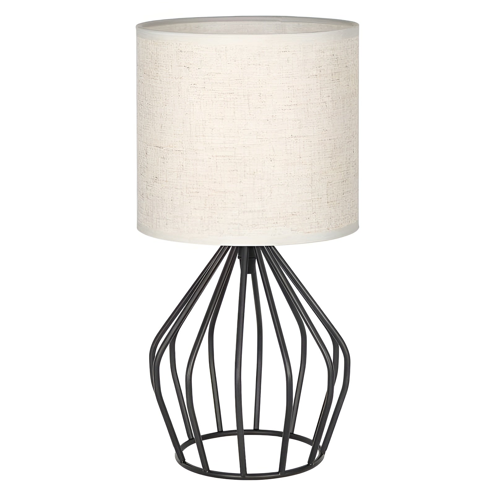 Elegant Desk Lamp with Linen Shade and Metal Base – Perfect Lighting
