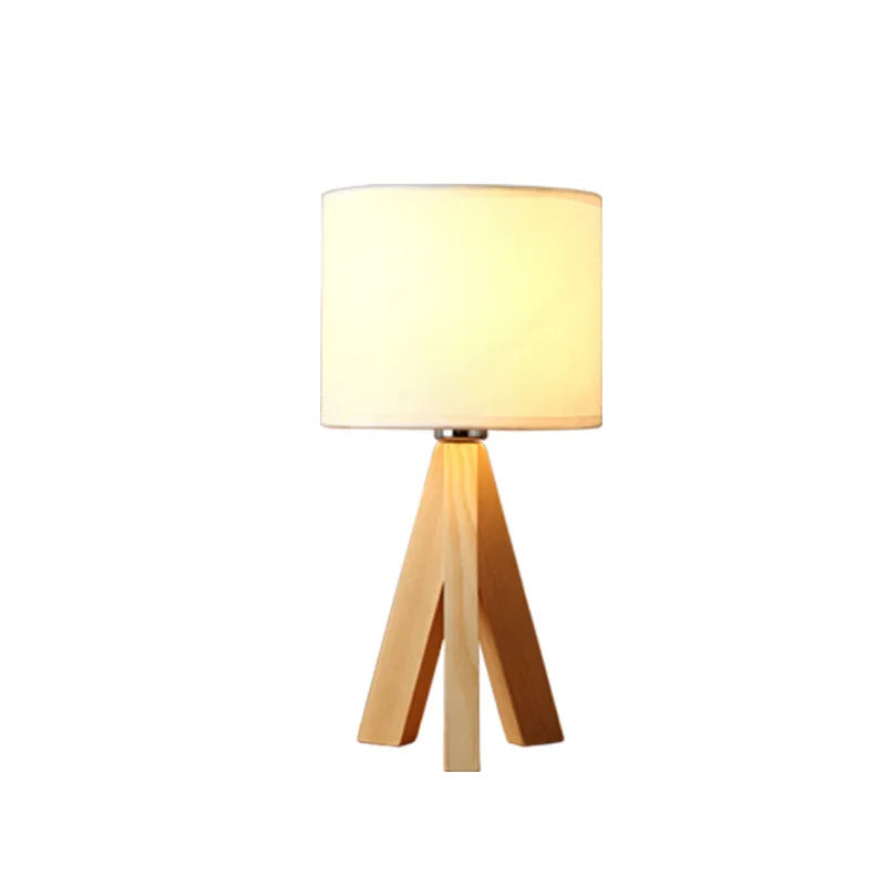 Wood Opaline - Modern wooden table lamp with stand