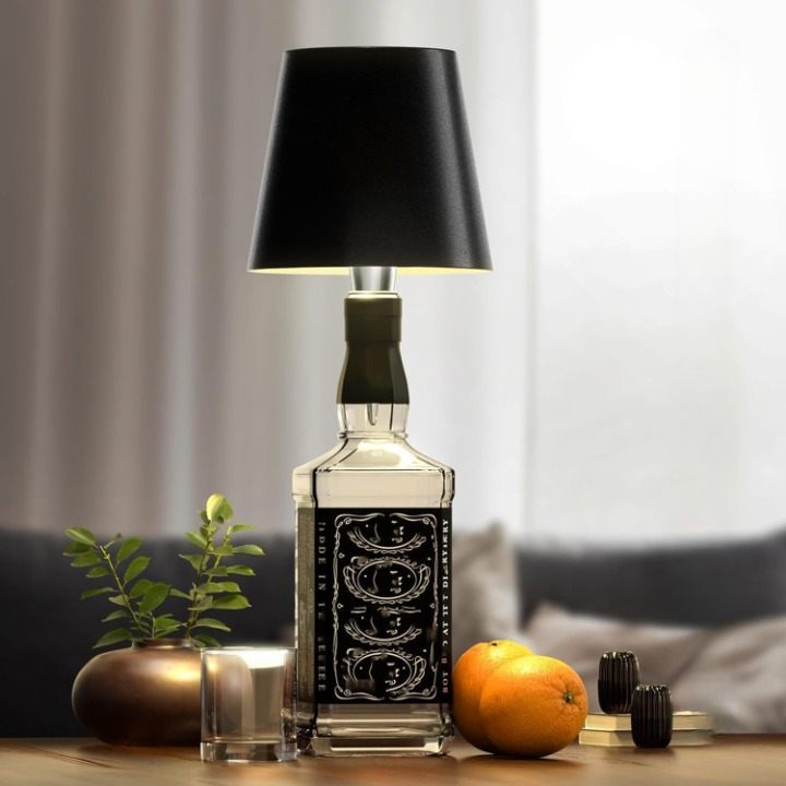 Elegant lighting bottle with touch control and USB charging