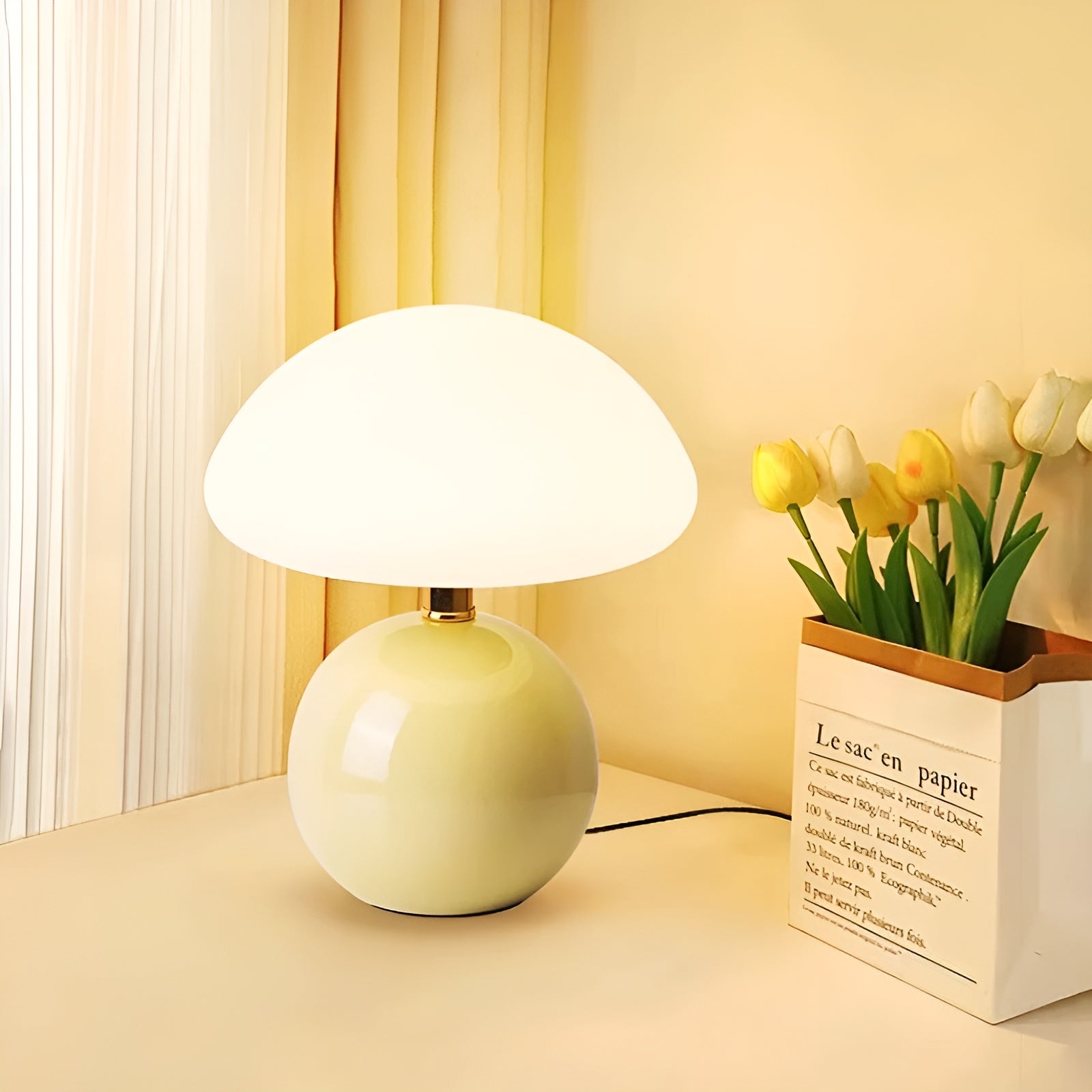 Elegant Mushroom LED Lamp – Warm Light & Luxurious Atmosphere