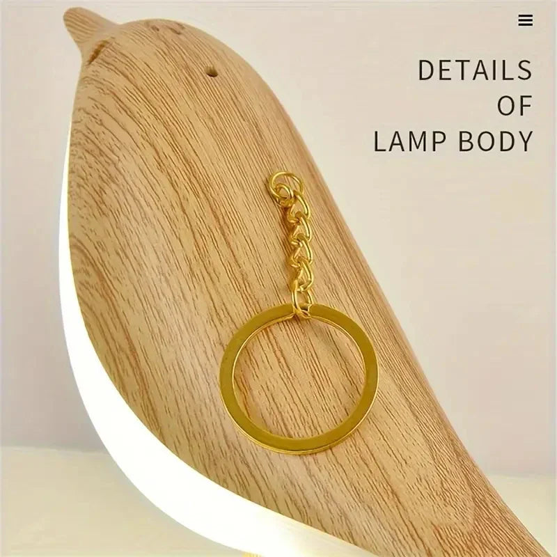 Playful Bird Night Light – Touch Control & Adjustable Light Colors
