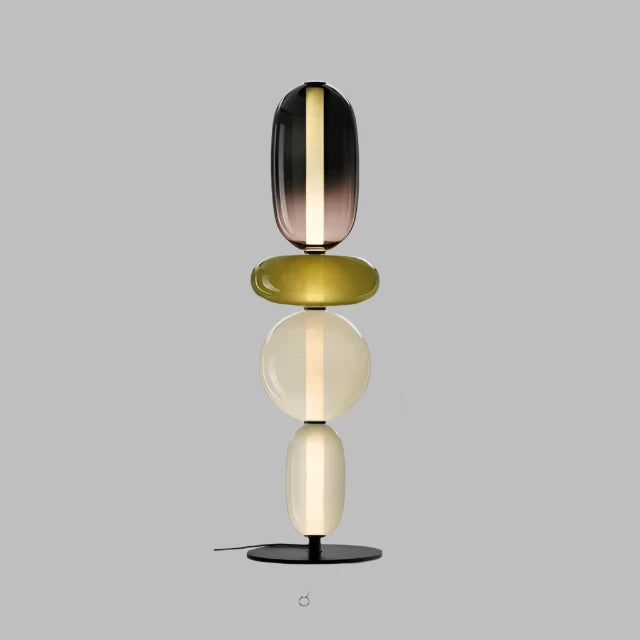ChromaLuxe - Designer Floor Lamp with Color Accents for a Vibrant Atmosphere