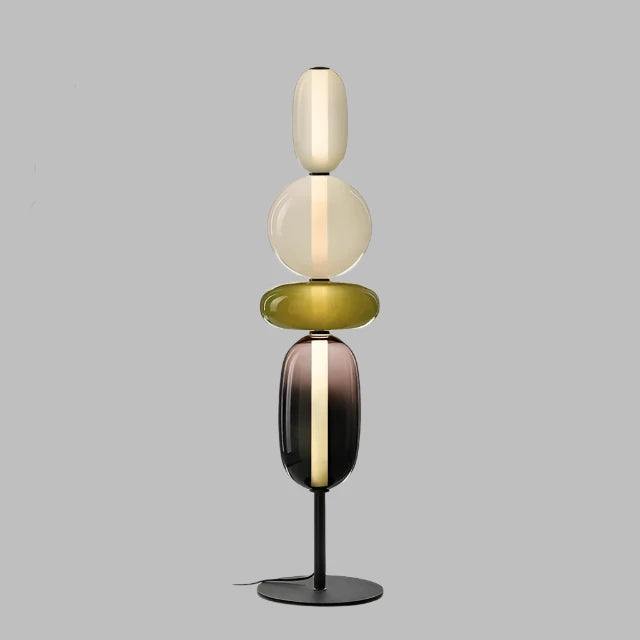 ChromaLuxe - Designer Floor Lamp with Color Accents for a Vibrant Atmosphere