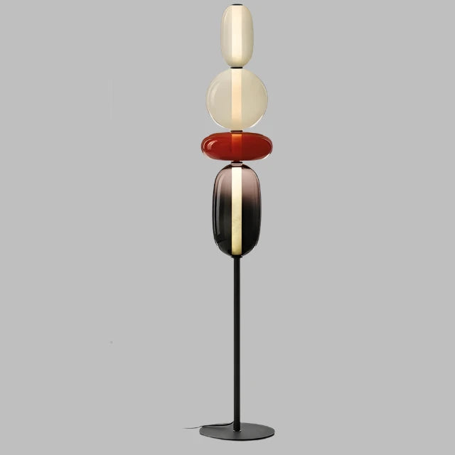 ChromaLuxe - Designer Floor Lamp with Color Accents for a Vibrant Atmosphere