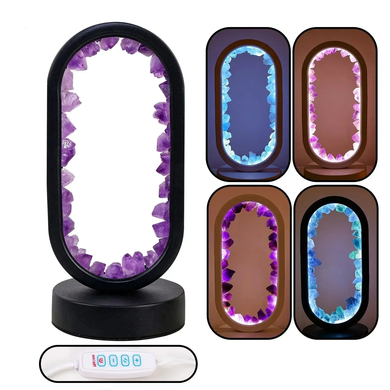 Amethyst – Elegant Natural Light Crystal Light