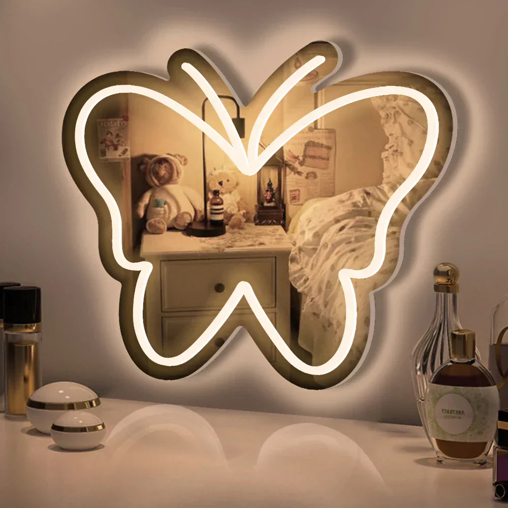 Light Wing - Captivating Neon Butterfly Panel for Atmospheric Decoration
