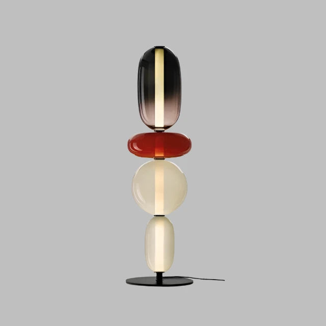 ChromaLuxe - Designer Floor Lamp with Color Accents for a Vibrant Atmosphere