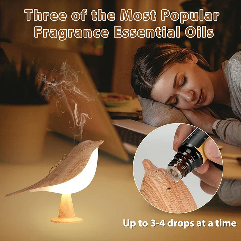 Playful Bird Night Light – Touch Control & Adjustable Light Colors