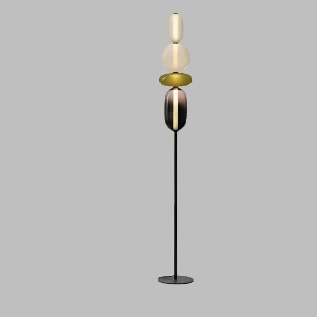ChromaLuxe - Designer Floor Lamp with Color Accents for a Vibrant Atmosphere