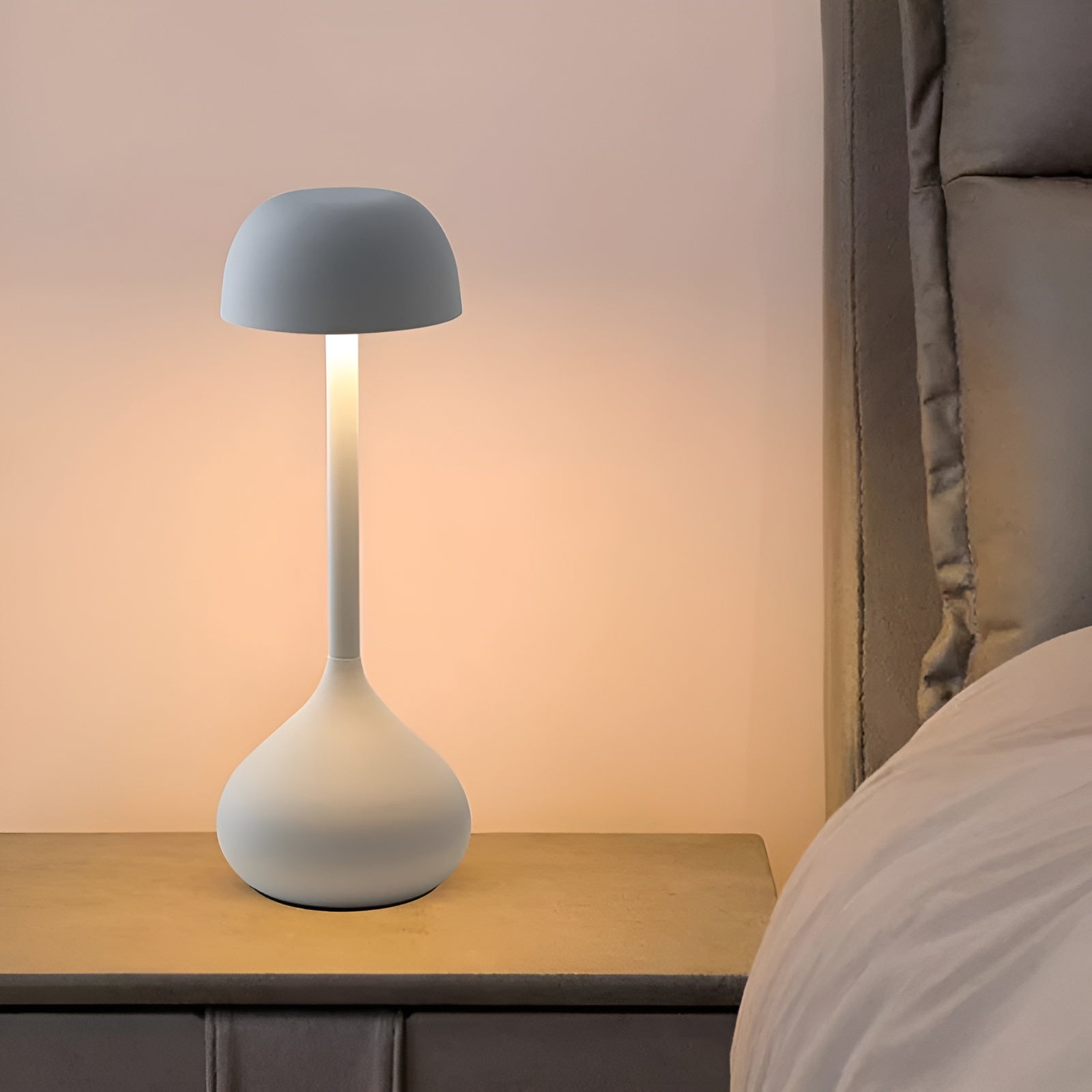 LumiTouch Wireless LED Table Lamp – Elegant, Dimmable and Modern