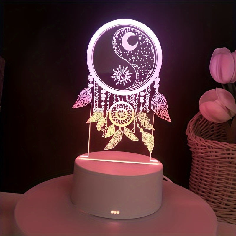 Dream Catcher Glow – 3D LED-Night Light with USB