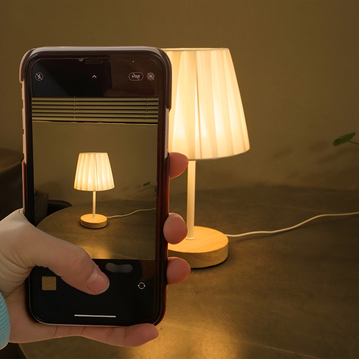 NordicLume - Elegant Wooden Table Lamp with USB