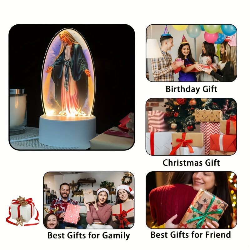 SacredGlow – LED Night Light Virgin Mary with USB