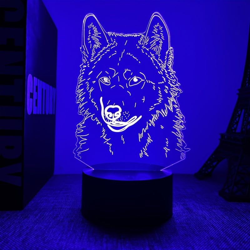 Wolf Light – 3D Mood Light with Touch Function