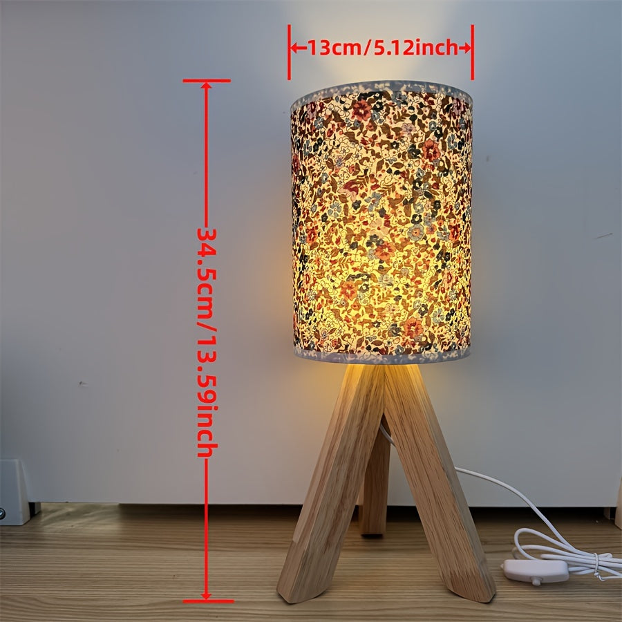 Wooden Light Table Lamp - Minimalist Wooden Lamp with USB
