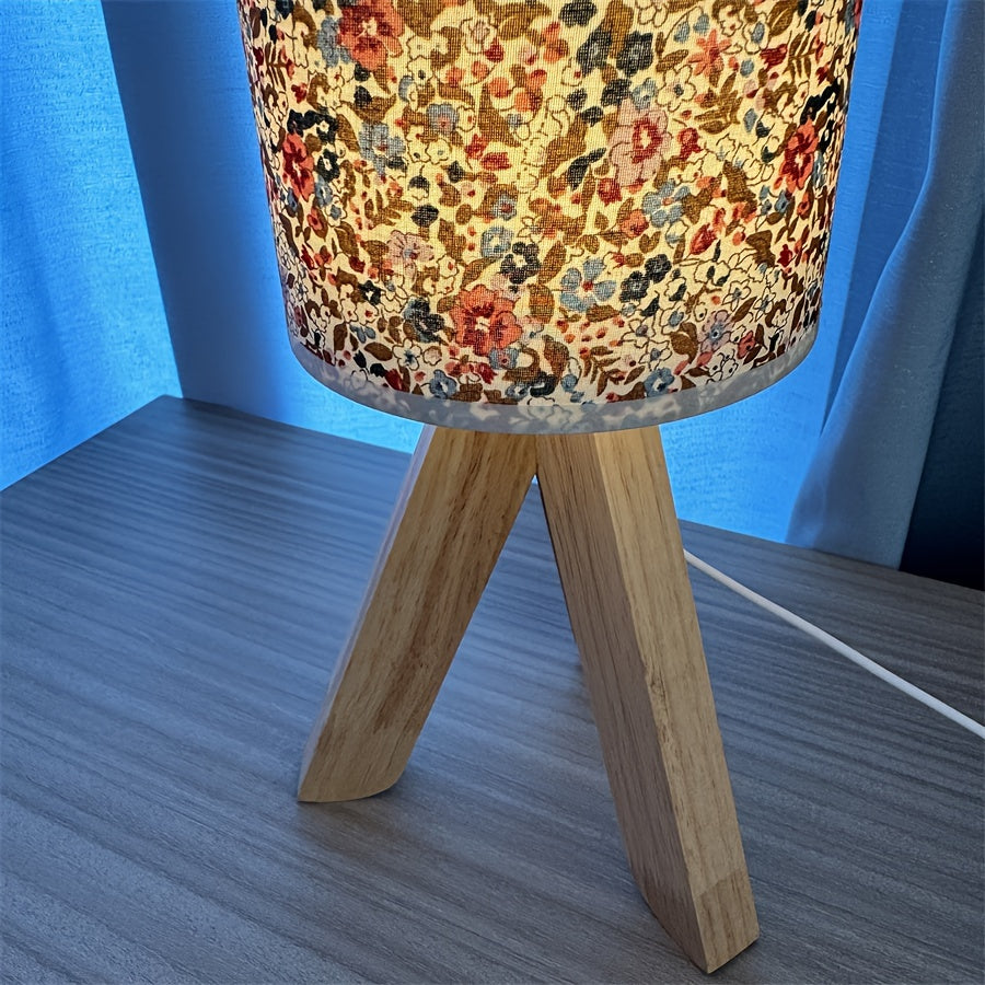 Wooden Light Table Lamp - Minimalist Wooden Lamp with USB