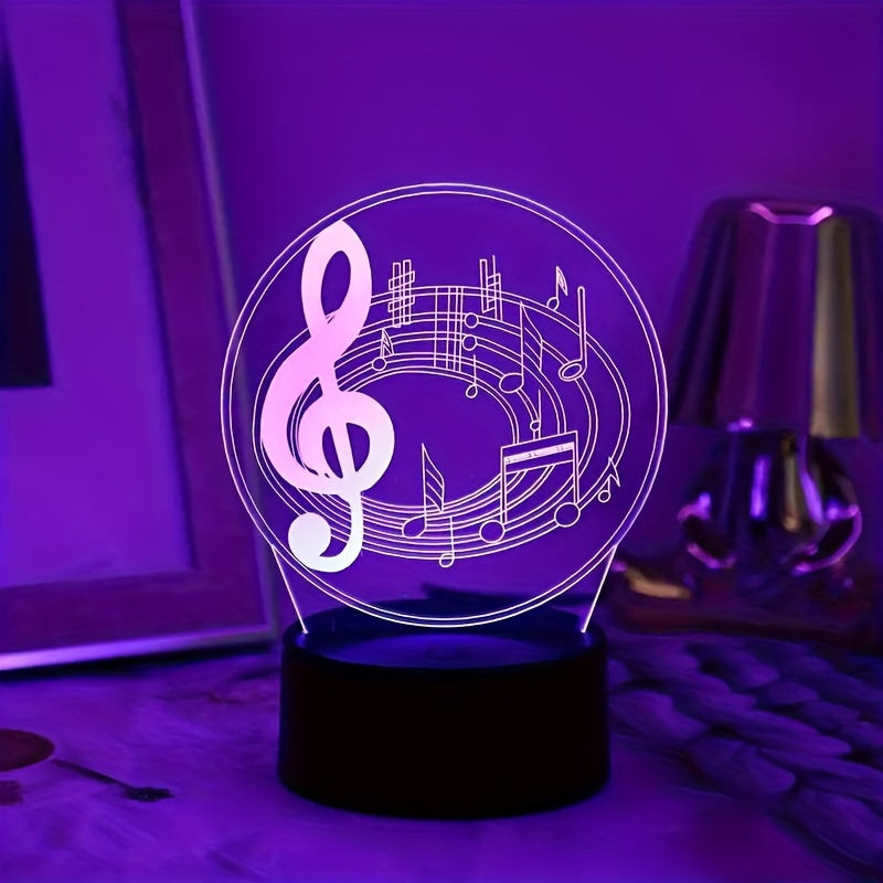 MusicGlow Lamp - Modern Acrylic Table Lamp with USB