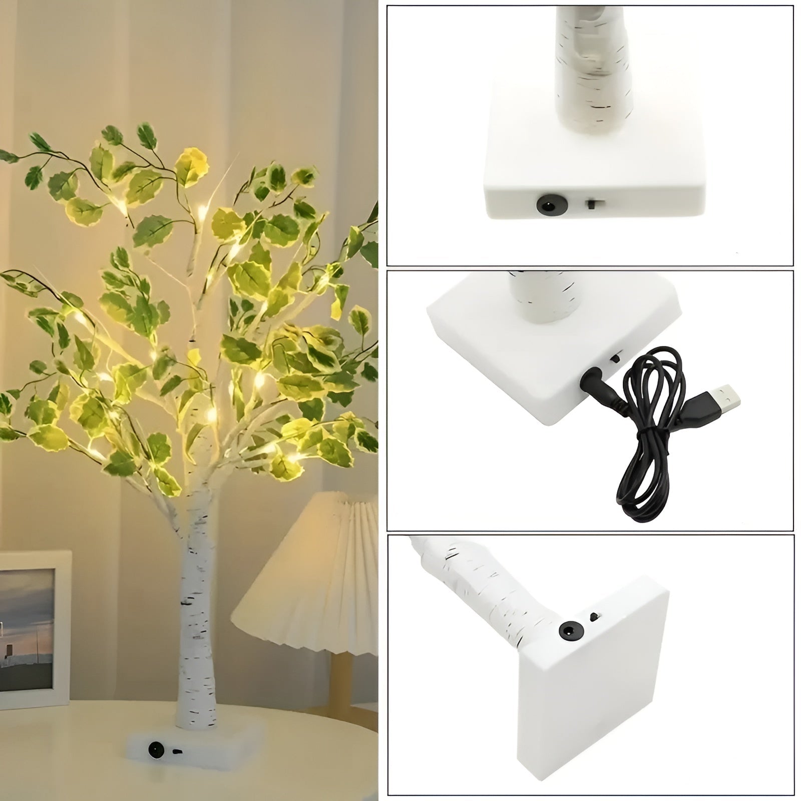 Magical BrightTree Table Lamp – Elegant Tree Design with Warm LED Lighting