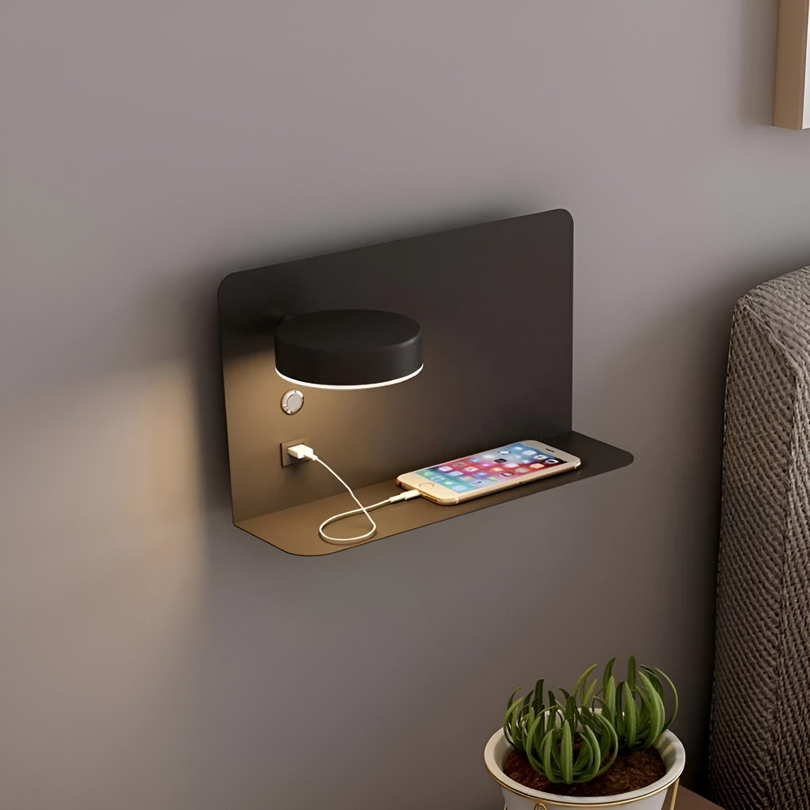 LumiCharge Wall Lamp – Rechargeable Elegance with USB LED Lighting for Luxurious Atmosphere