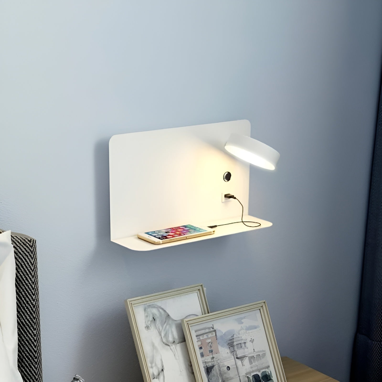 LumiCharge Wall Lamp – Rechargeable Elegance with USB LED Lighting for Luxurious Atmosphere