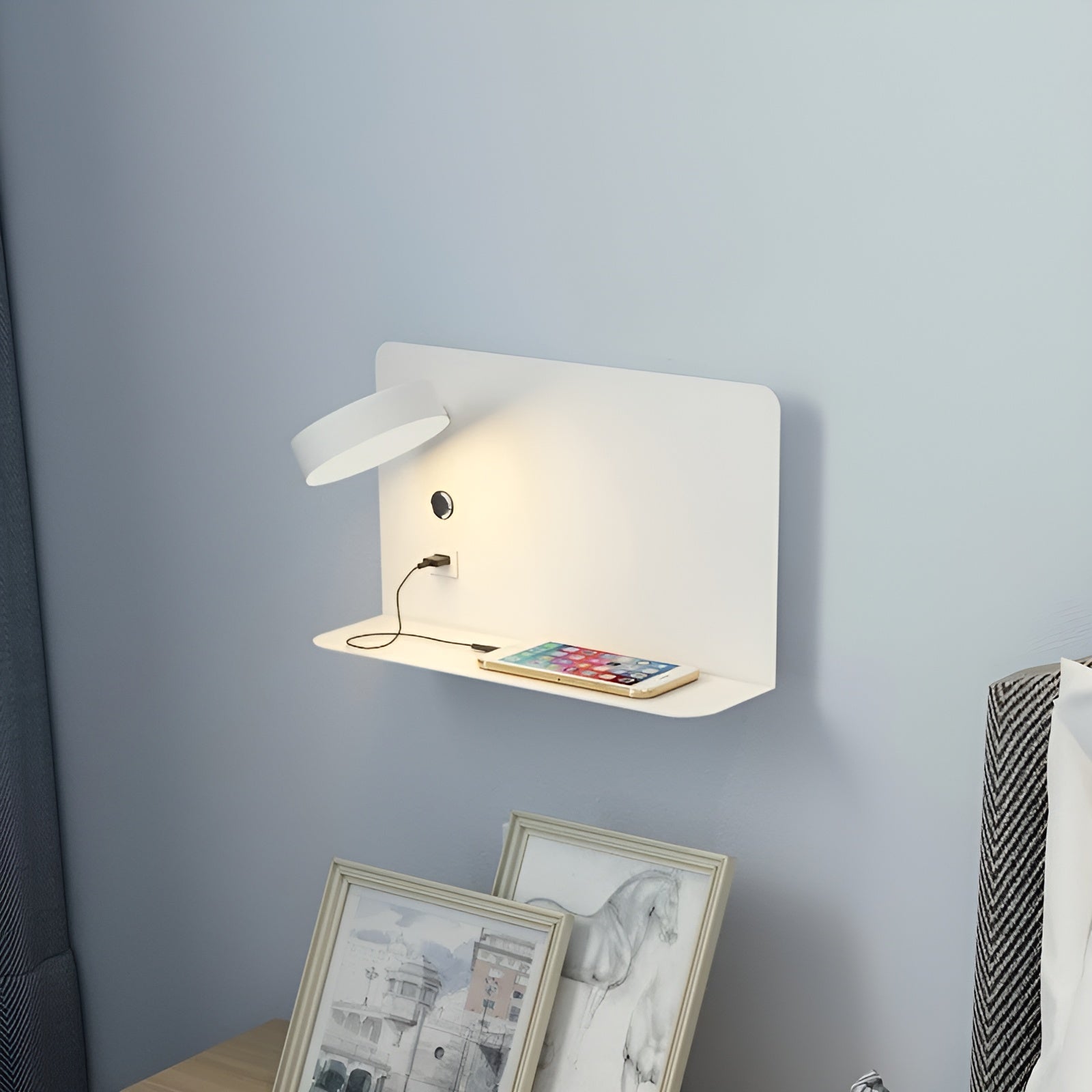 LumiCharge Wall Lamp – Rechargeable Elegance with USB LED Lighting for Luxurious Atmosphere