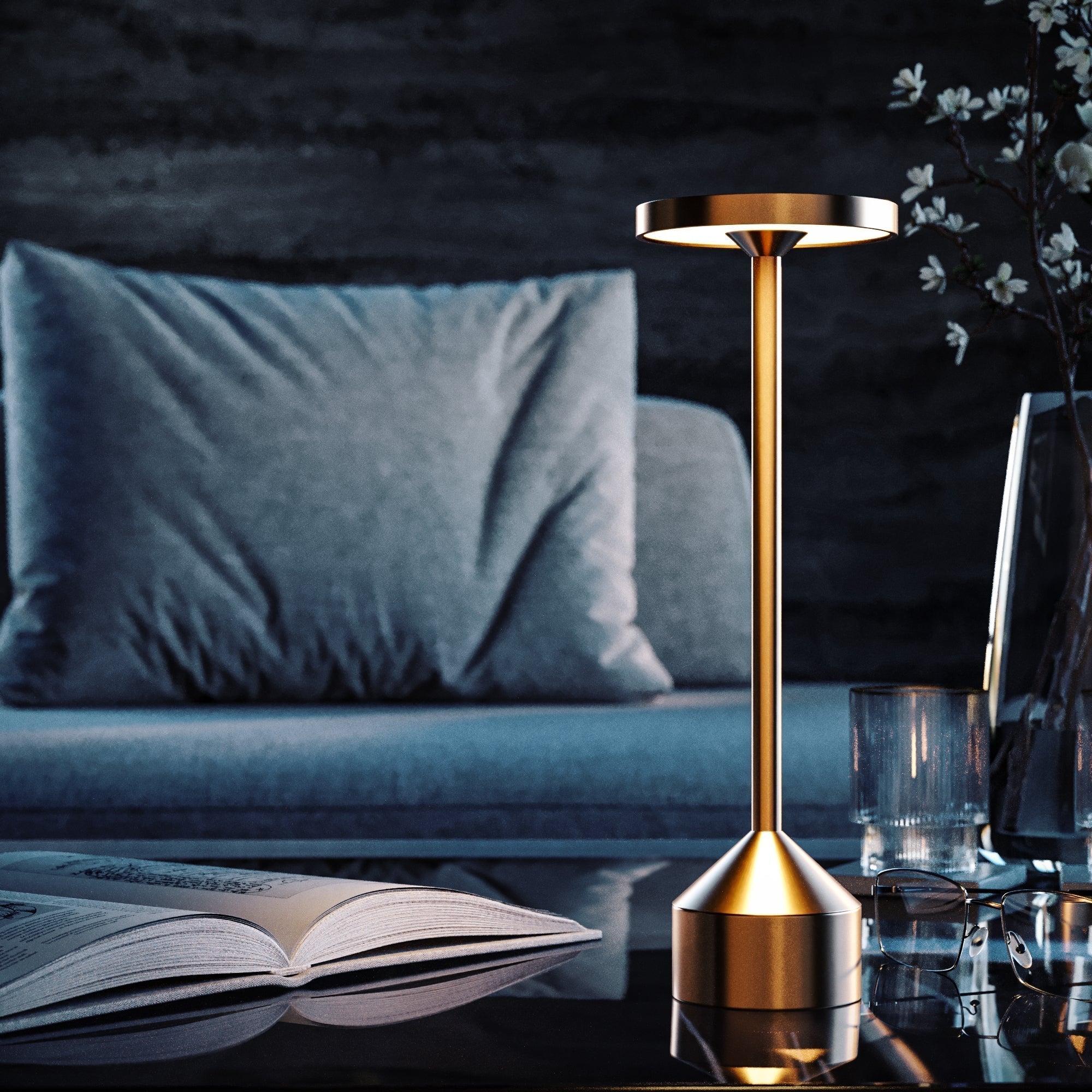 Eleganza Light: Elegant Thread Lamp with Dimming Function