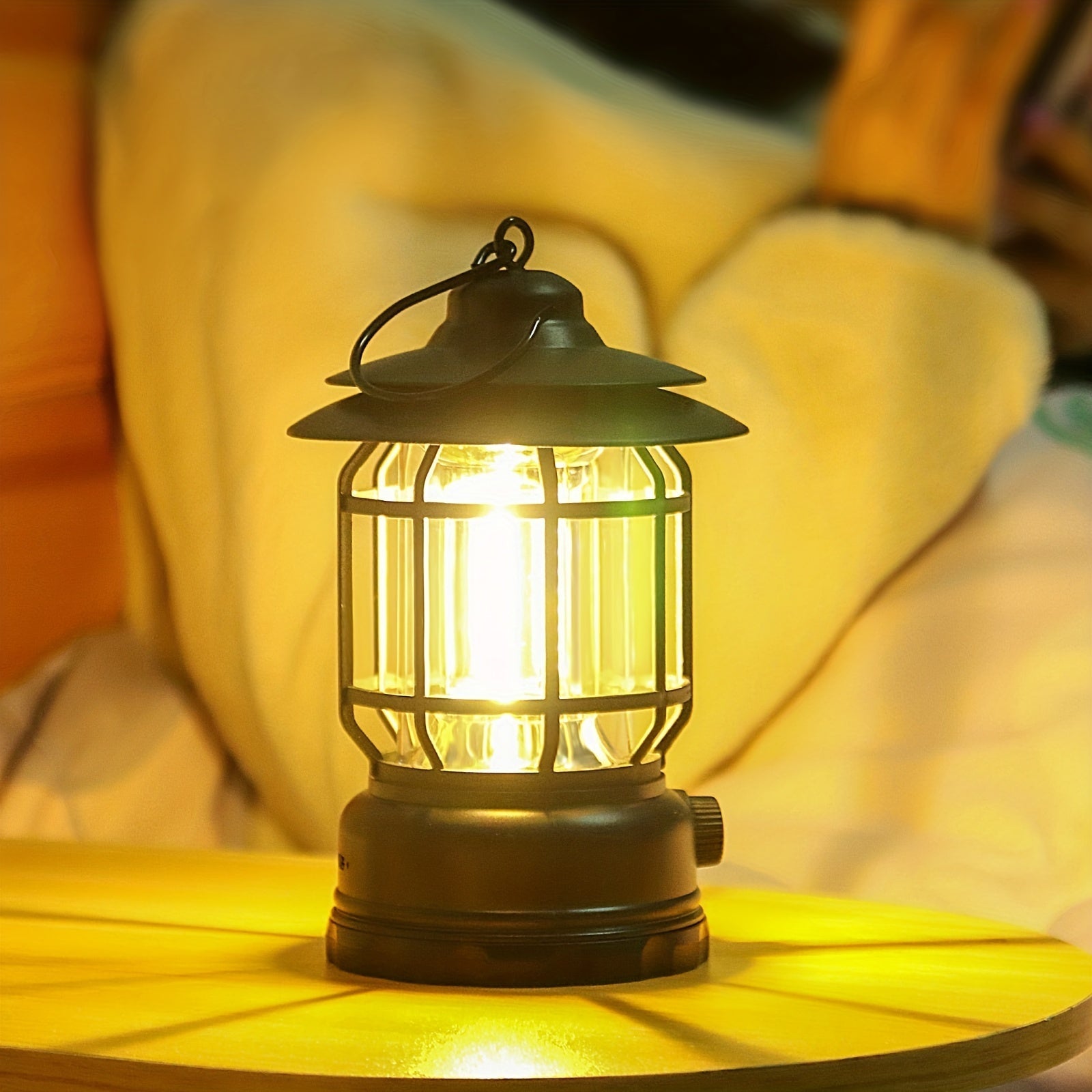 RetroGlow Lamp – Dimmable Rechargeable LED Outdoor Lighting