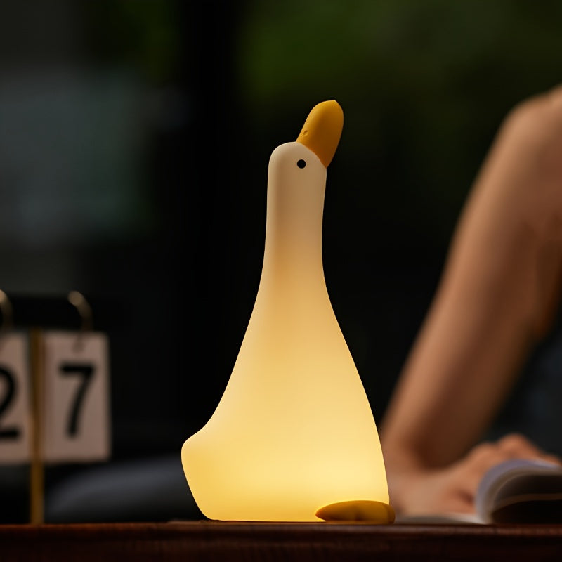 DreamDuck Lamp - silicone night light with rechargeable touch sensor