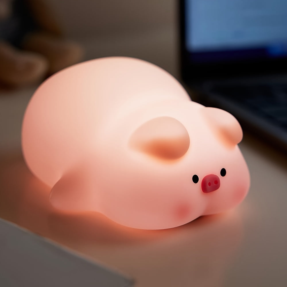 PiggyGlow – Cute Pink LED Night Light for Kids
