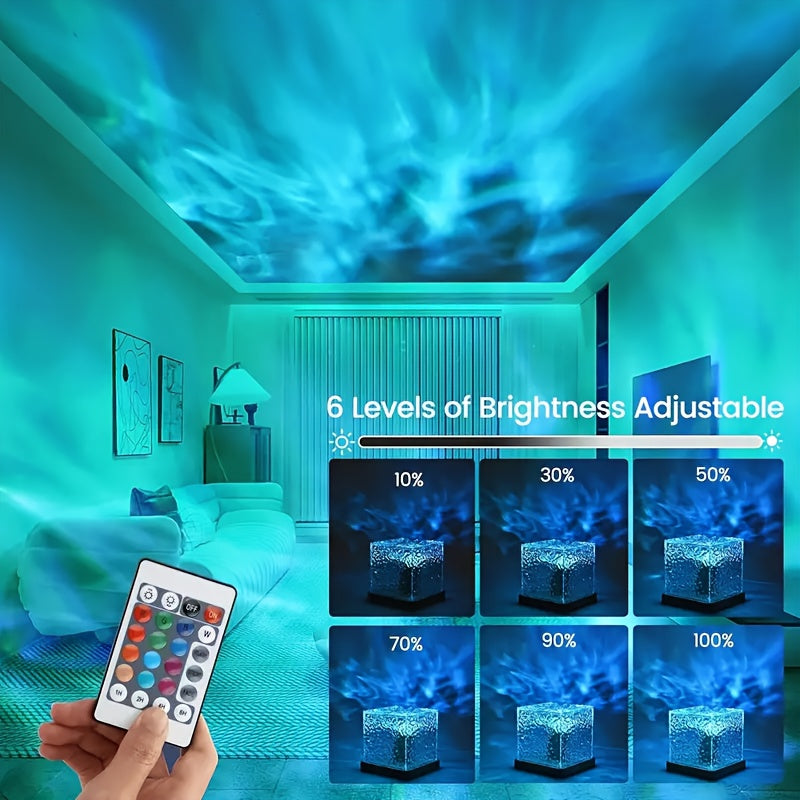 OceanWave - LED Night Light with 16 Colors and Wave Effect