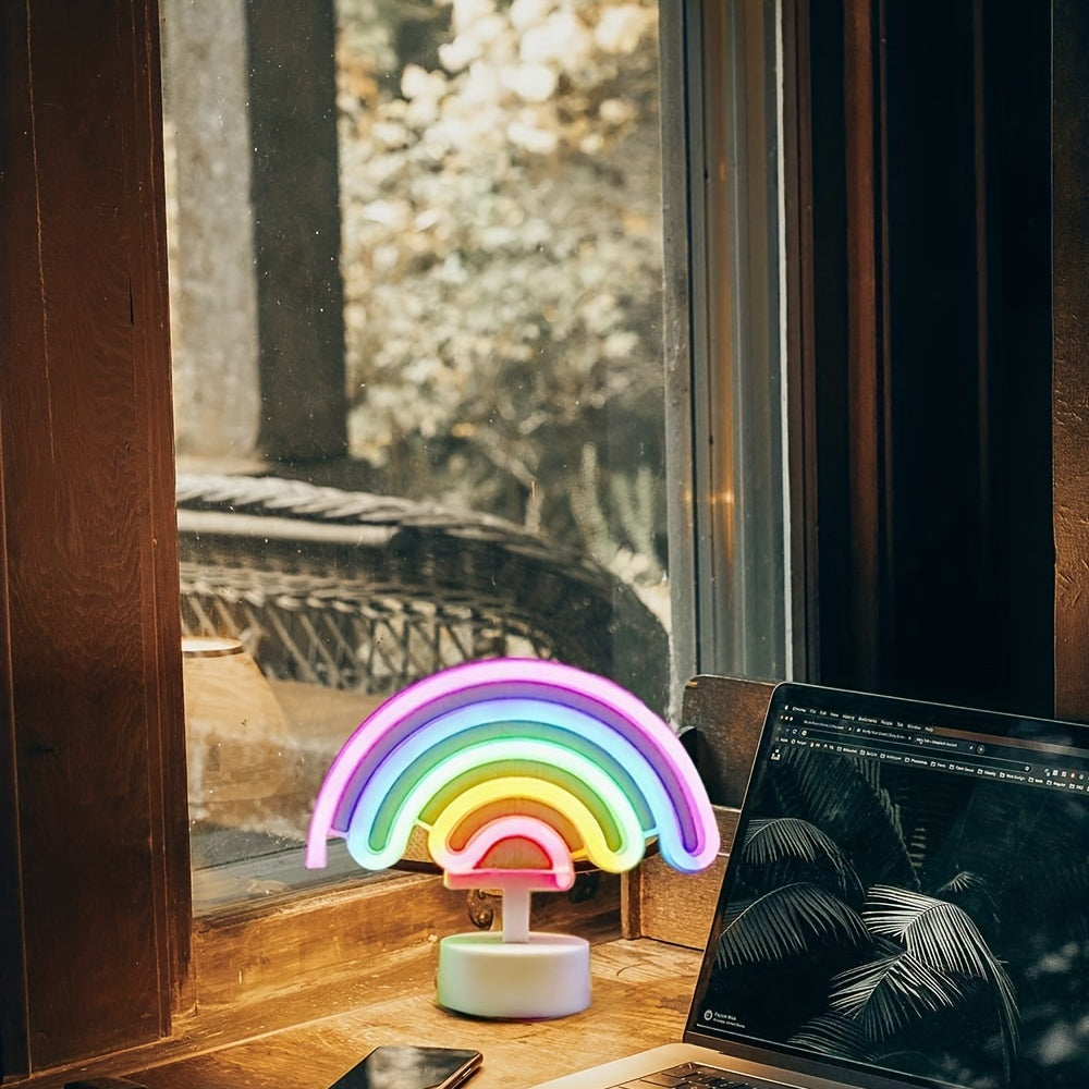 RainbowGlow – Modern Neon Rainbow with Design Foot